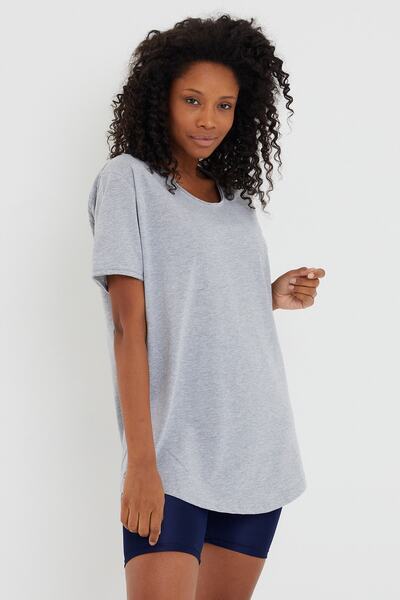 COOL TARZ Stil Cool Femei Gri Dirty Guler Casual Tricou-xktcps001r10s