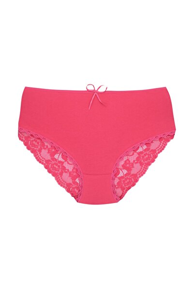 Zena 2-пари високі труси з високою спинкою, V-подібним мереживом та бавовняною вставкою, великі розміри, жіночі труси