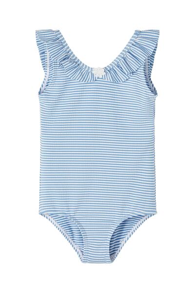 name ıt ملابس السباحة الزرقاء للفتيات