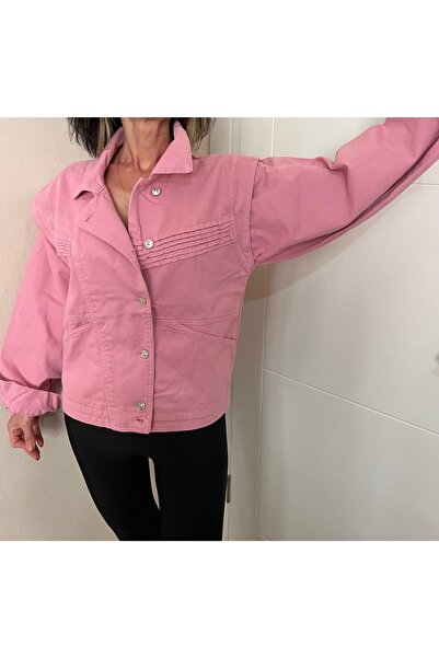 ALYA BUTİK سترة الدنيم الوردية