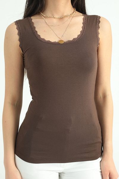 ModaPlaza Women's Lace Undershirt 1399