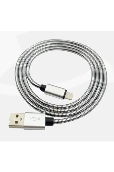 VERİNET Iphone Şarj Usb Veri Transfer Kablosu Paslanmaz Çelik Alüminyum Alaşı...