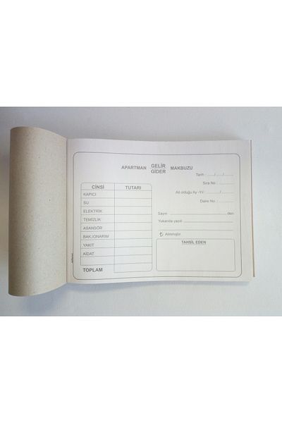 DEFTERSAN Chitanță Apartament A5 13,5x19 Cm Autocopil 6 Bucăți