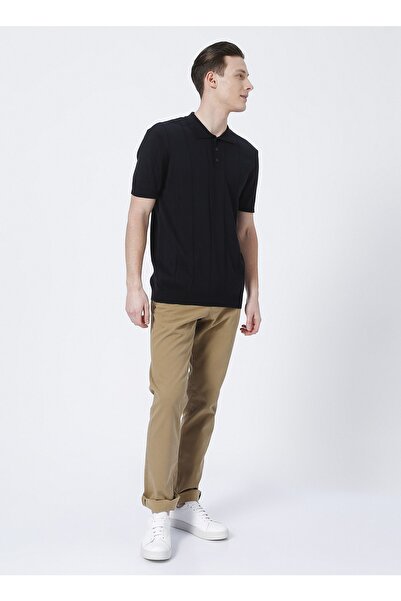 Fabrika Comfort cm K 60 Polo Neck Regular Fit Jacquard Navy Blue Men's Sweater