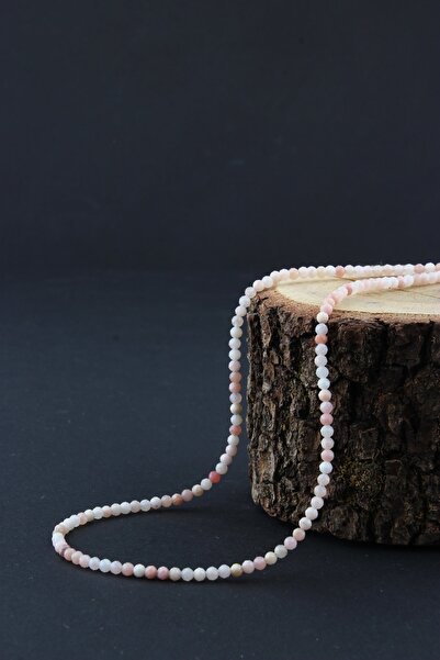 OSMANLI DEĞERLİ TAŞ Certified Morganite Necklace Bracelet Set 4 Mm