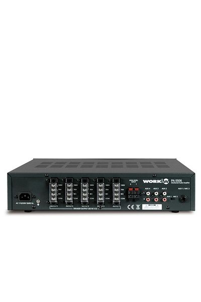 Work Pa5506 5x50w 5 Zone 100v Mixer Amp