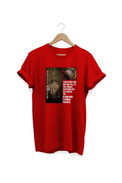 WİDİ Vreme Štampano Crveno T-shirt