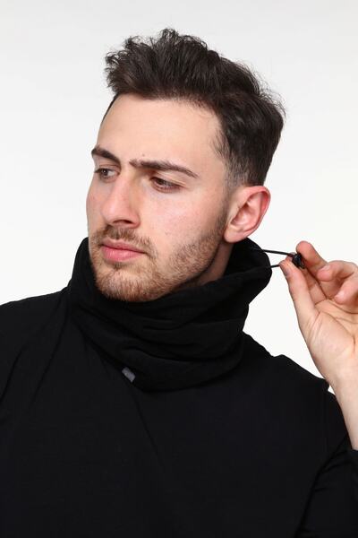 North Mountain Hot Fleece Neck Collar-Beret Black