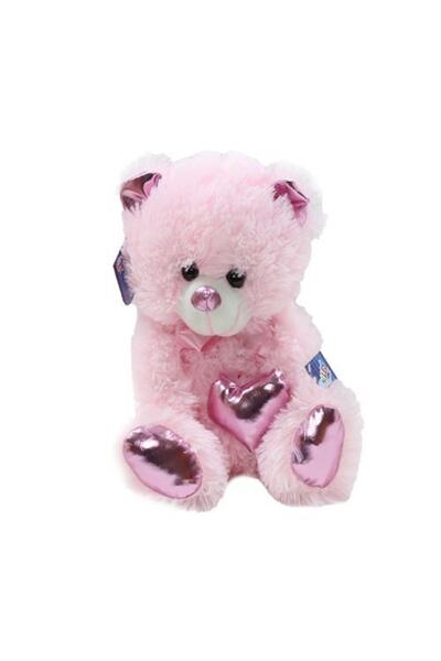 HALLEY Parlak Kalpli Peluş Ayı 30 Cm - Pembe