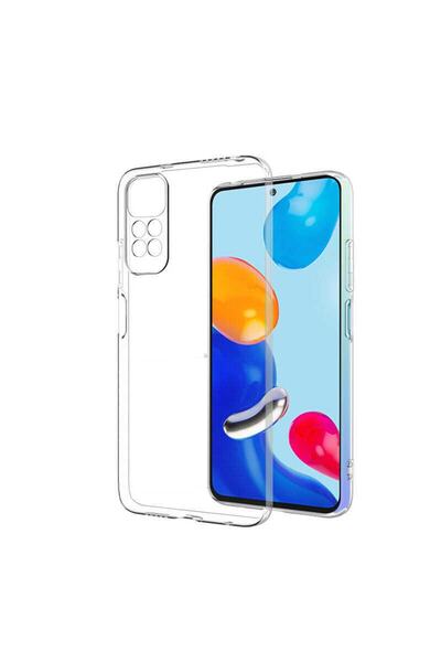 Fibaks Xiaomi Redmi Note 11S Global Uyumlu Kamera Korumalı Süper Şeffaf Renks...