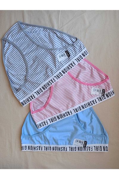 Tutku Pachet de 3 asortiment de bikini pentru femei, multicolore, cu modele pentru fată, chiloți pentru femei