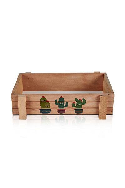 objevi 30x15 Cm Wooden Organizer Box - Multi-purpose