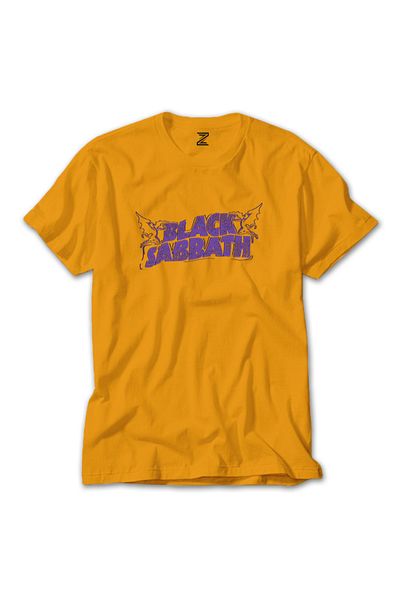 Z zepplin Πορτοκαλί T-shirt Sabbath Black Logo