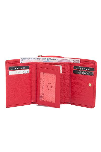 Tergan Red Leather Women's Wallet 05798b68