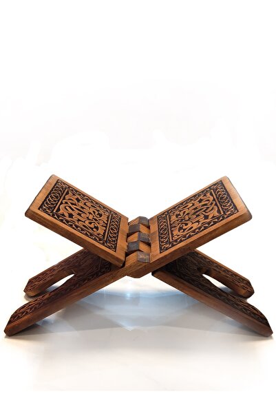 Konya Ahşap Oymalı Yakmalı Selçuklu Motifli Klasik Rahle