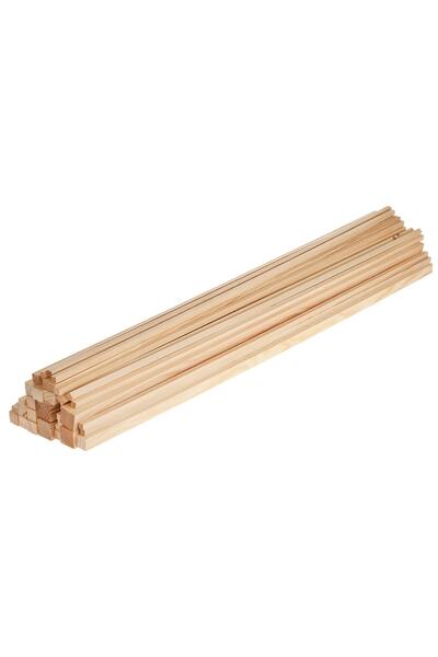 Genel Markalar Ahşap Çıta (ÇAM AĞACI) 1 Cm X 1 Cm X50 cm (10 adet )