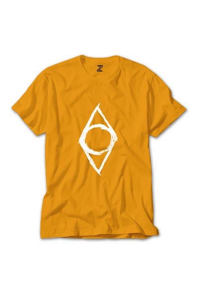 Z zepplin Κίτρινο T-shirt Skyrim Shdowmark