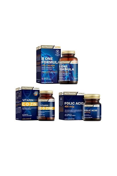 Nutraxin B-One Formula 90 + Vitamin Max + Folic Acid - 300 Tablets