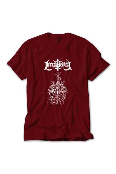 Z zepplin Κόκκινο T-Shirt Necrowretch - Μεταλλική υφή