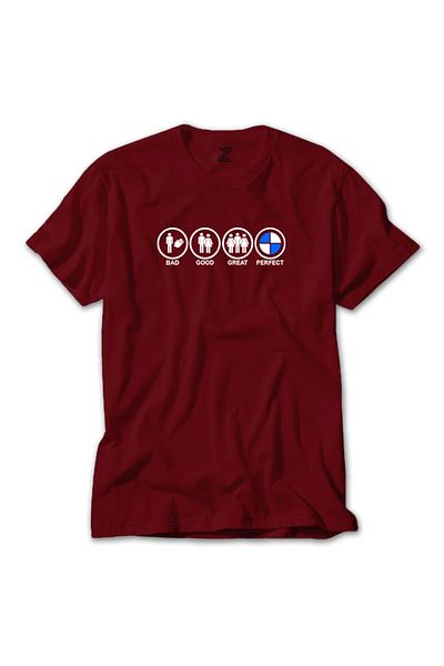 Z zepplin Κόκκινο T-Shirt Bad Good Gread Perfect