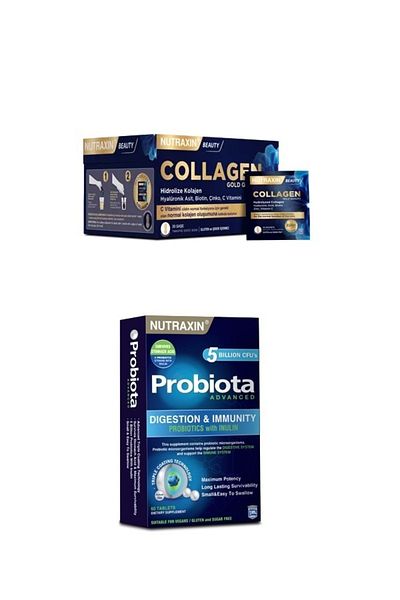 Nutraxin Collagen andProbiota60 Tablets - Sachet 30, 10000 Mg