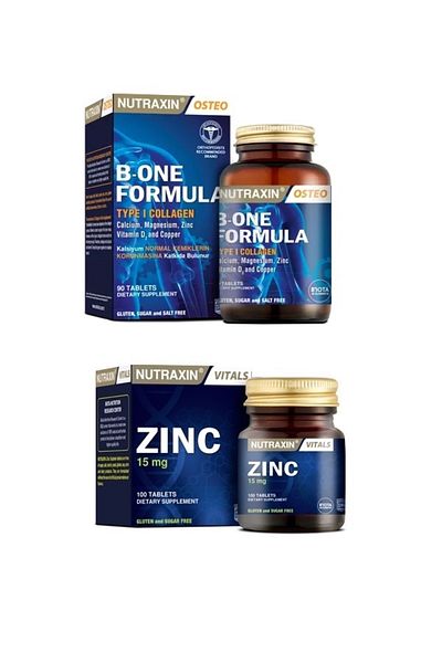 Nutraxin B-One Formula 90 + Zinc Supplement - 15 Mg Zinc, 100 Tablets