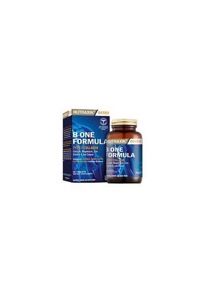 Nutraxin B-oneFormula90 Tablets - Food Supplement Containing Hydrolyzed Collagen, Magnesium, Zinc and Copper