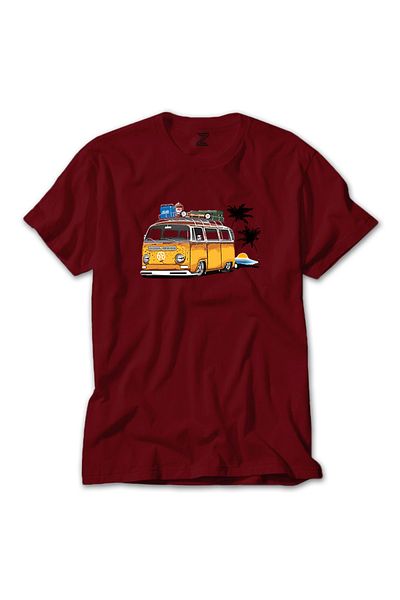 Z zepplin Κόκκινο T-shirt Volkswagen Caravan