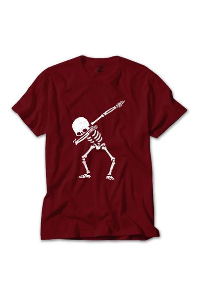 Z zepplin Cool Skull Red T-shirt