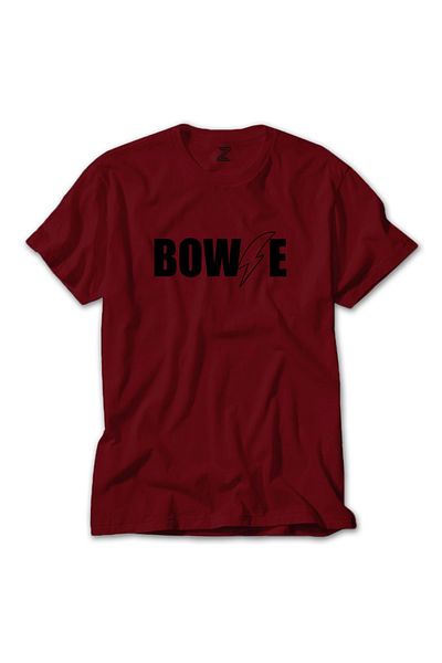 Z zepplin Κόκκινο μπλουζάκι με λογότυπο David Bowie