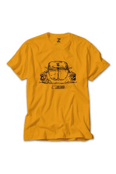 Z zepplin 1972 Μοντέλο Volkswagen Vosvos Yellow T-shirt