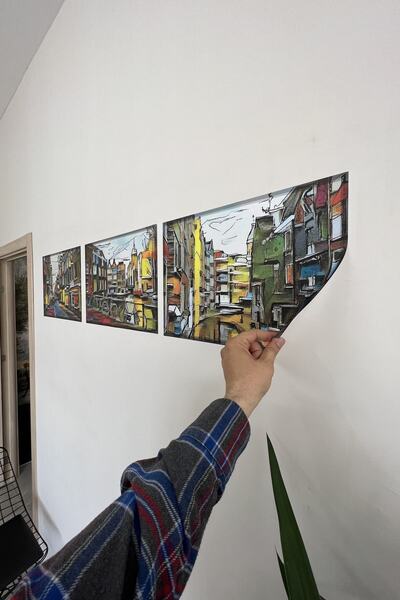 statik kağıt Statik Tutunma Venedik Sokakları 50 - 35