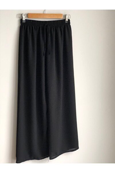 Nacar Kadın Vizon Ayrobin Kumaş Beli Lastikli Pantolon