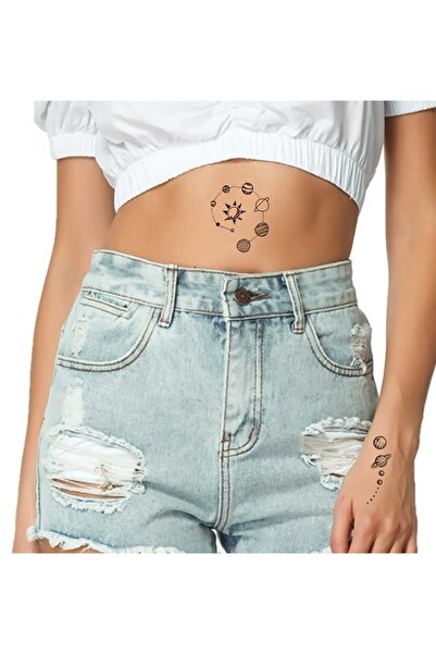 Mecit Tuhafiye Galaksi Şekilli Geçici Dövme