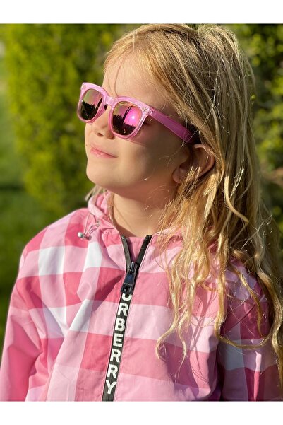 QUEEN AKSESUAR New Trend Fashion Transparent Pink Purple Mirror Glass Ray Ban...