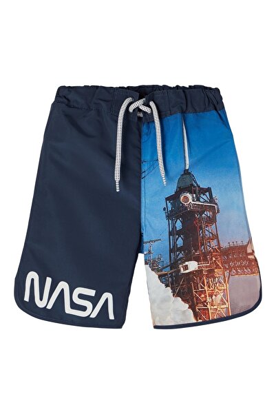 name ıt Boy's Navy Blue Shorts