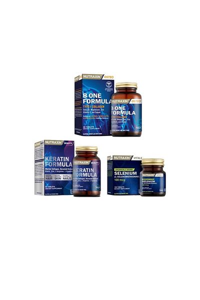 Nutraxin B-One Formula 90 + Selenium 100Mcg Tablet - Keratin 60Mcg Tablet