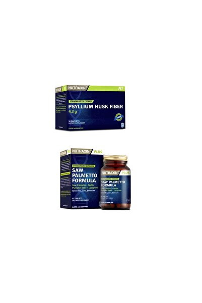 Nutraxin Psyllium Husk Fiber 30 Saşe + Saw Palmetto Formula 60 Tablet