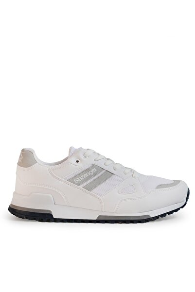 Slazenger MAROON I Erkek  Beyaz / Gri Günlük Spor Ayakkabısı