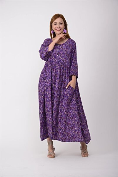 ZTO فستان نسائي بوهيمي فضفاض بنقشة الزهور