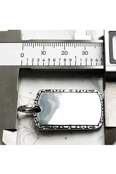 TONSTYLE Ts001526 Fort (güçlü) - S925 Askeri Baskılanabilir Künye 925 Ayar Gü...