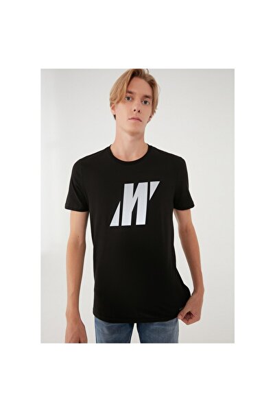 Mavi Erkek Reflektor Logo Baskılı Black Pro Tişört 066000-900