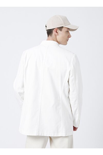 Fabrika Comfort Cm C 250 Regular Fit Düz Beyaz Erkek Ceket