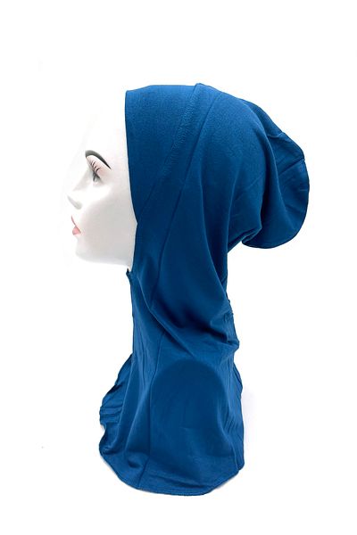nazipek Husă Hijab din bumbac pieptănat anti-alunecare cu guler