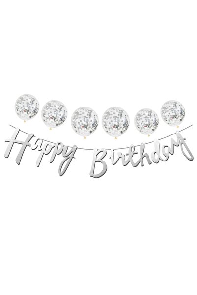 parti sürprizi مجموعة لافتة فضية لعيد الميلاد السعيد المعدنية