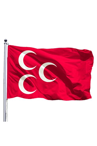 FLAGTURK 3 Hilal Kırmızı 150x225 - Tek Kat Raşel