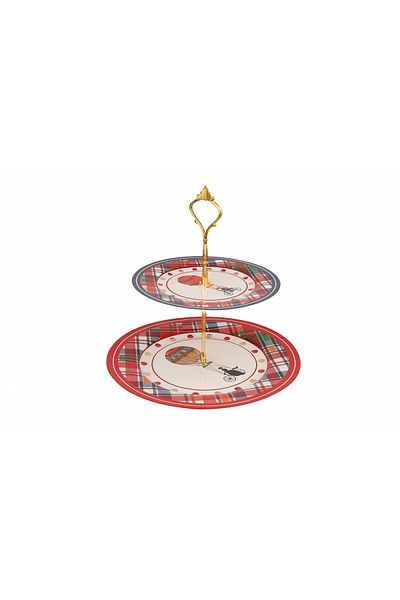 Lucky Art Shannon Bone Two Tier Cake Stand Lyhd 448