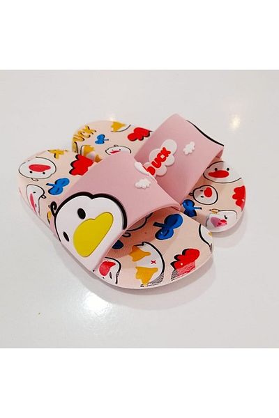 Bold Boutique Children's Slippers, Non-Slip Sole Children's Slippers, Duck Figure Slippers Sea Pool Slippers