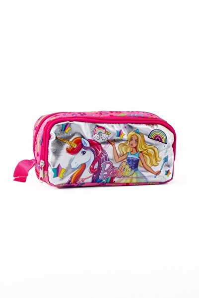 Hakan Çanta Lisanslı Barbie Karakterli Çift Gözlü Kalemlik Kutusu