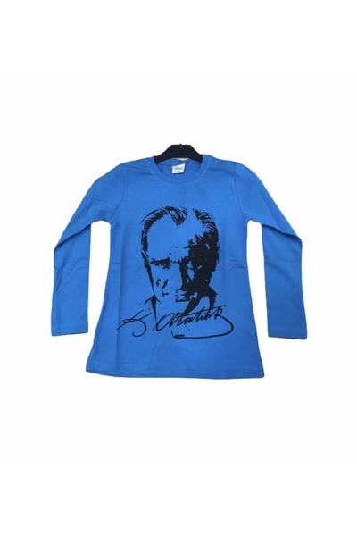 Dıgıl Kids Μακρυμάνικο χτενισμένο βαμβακερό μπλουζάκι Ataturk 23 Απριλίου 29 ...